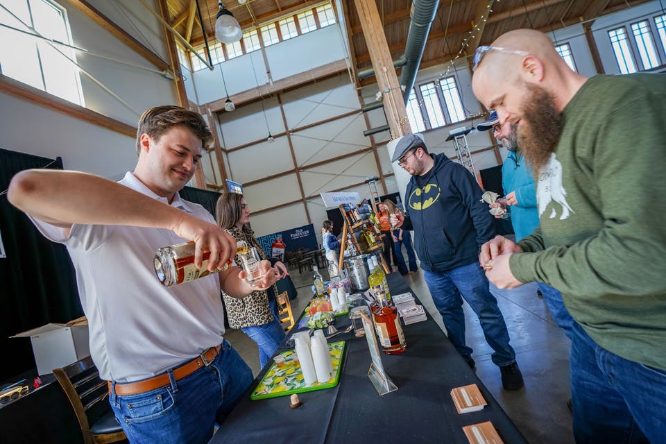 People sampling bourbons at Neat: A Bourbon Event (photo courtesy of Cherry Valley Hotel) People sampling bourbons at Neat: A Bourbon Event (photo courtesy of Cherry Valley Hotel)