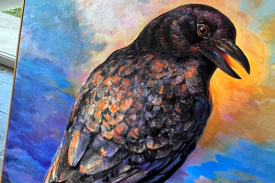 Crow painting at CrowFest at Mansfield Art Center in Mansfield (photo courtesy of Mansfield Art Center) Crow painting at CrowFest at Mansfield Art Center in Mansfield (photo courtesy of Mansfield Art Center)