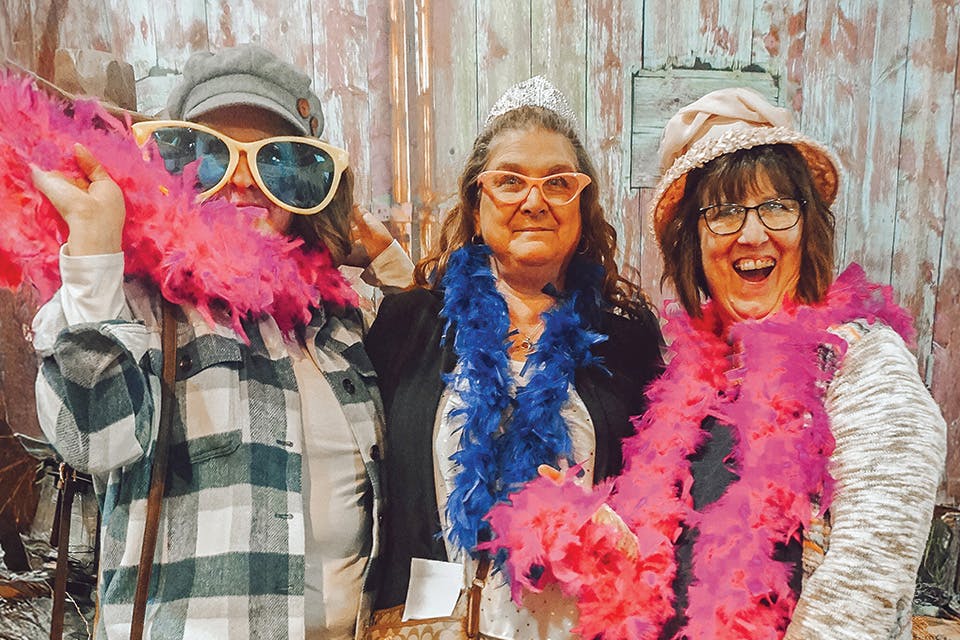 Women dressed up during Ladies Night Out at Lehman’s (photo courtesy of Lehman’s)