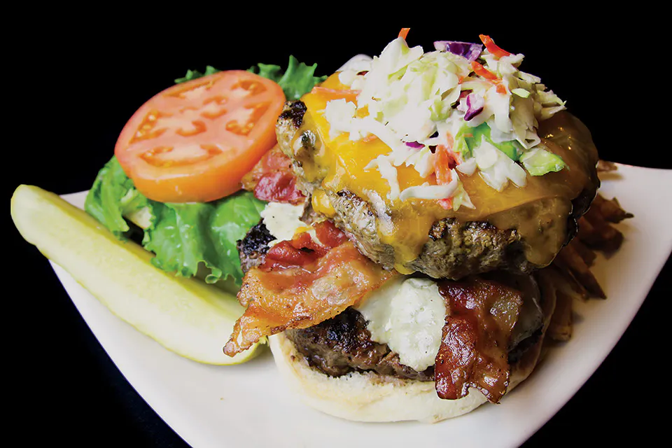 Buster Douglas burger at Ringside Cafe (photo courtesy of Ringside Cafe)