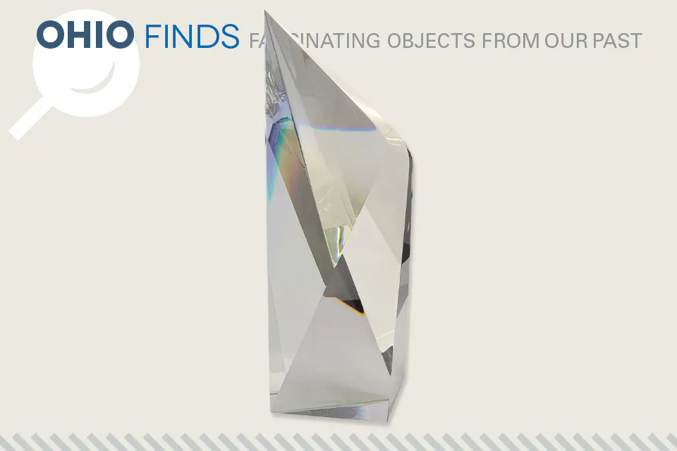 Optical glass structure by Christopher Ries from Meander Auctions in Whipple (photo courtesy of Meander Auctions)