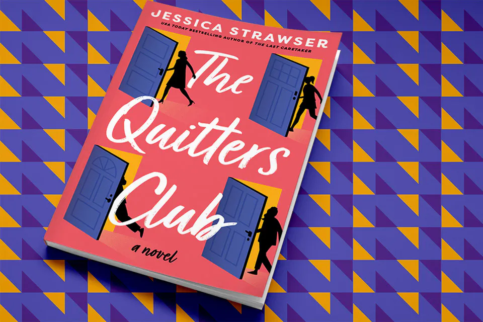 “The Quitters Club” novel by Jessica Strawser of Cincinnati (illustration by Rachael Jirousek)